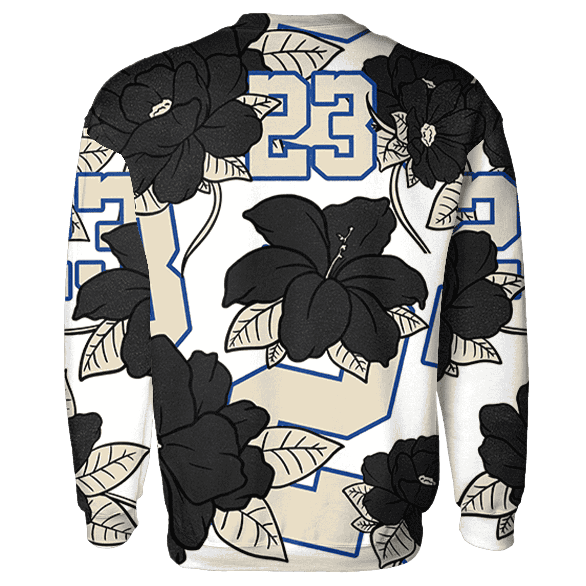 Quaiii 54 3s Sweatshirt Match 23 Floral 3D All-Over Print Flower - NastyJamz