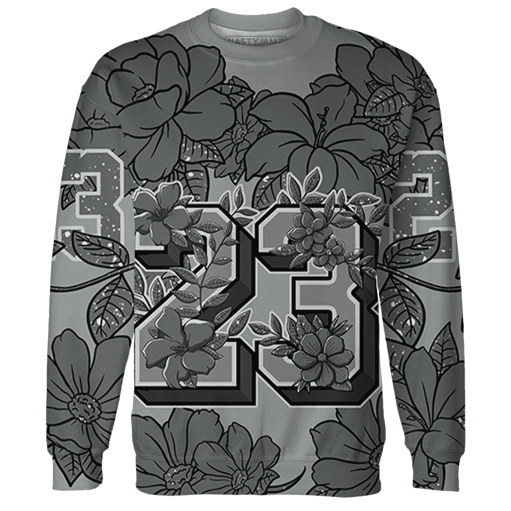 Paris Olympicsss 4s Sweatshirt Match 23 Floral 3D All-Over Print Flower - NastyJamz
