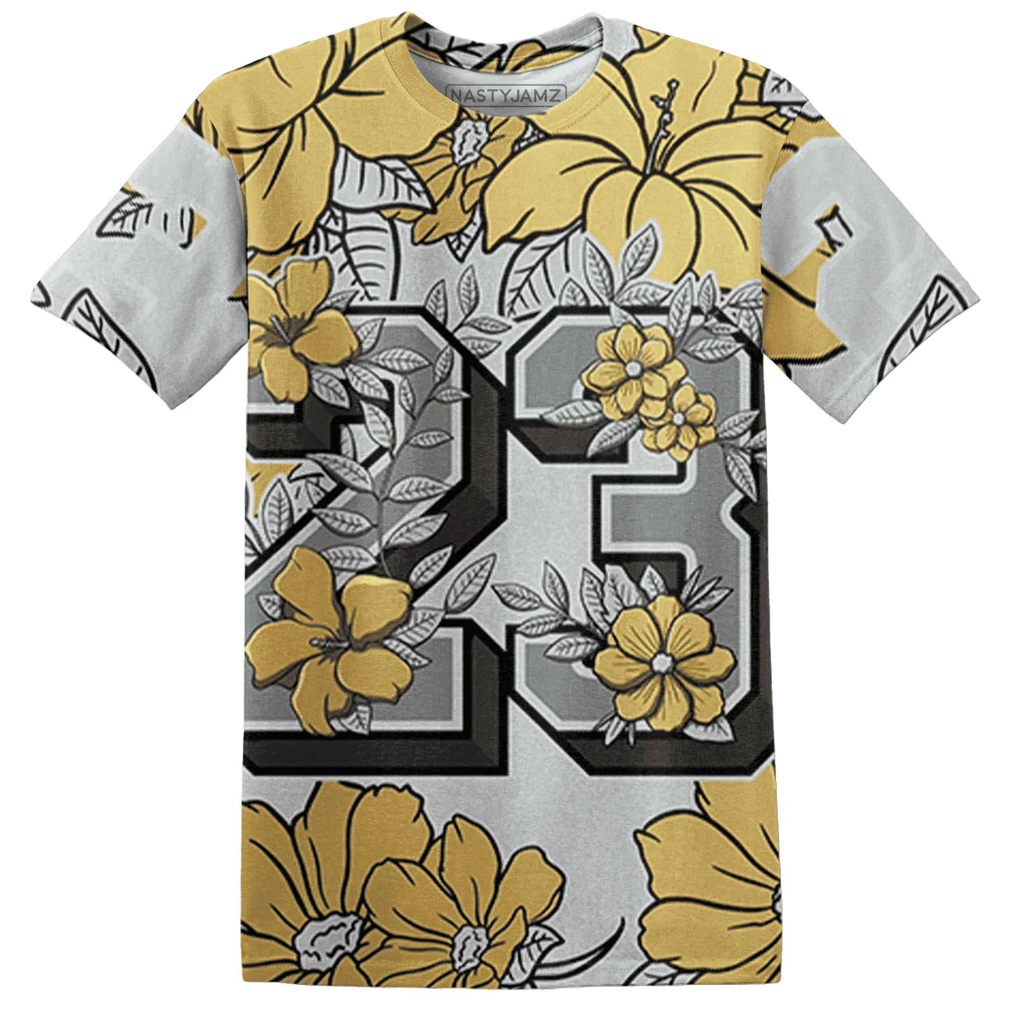 Paris-Olympicsss-6s-T-Shirt-Match-23-Floral-3D-Flower