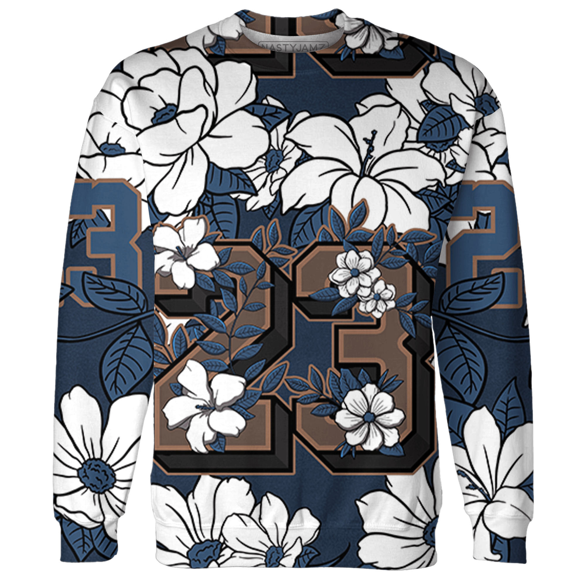 AM 1 86 Jackie RBS Hoodie Match 23 Floral 3D All-Over Print - NastyJamz