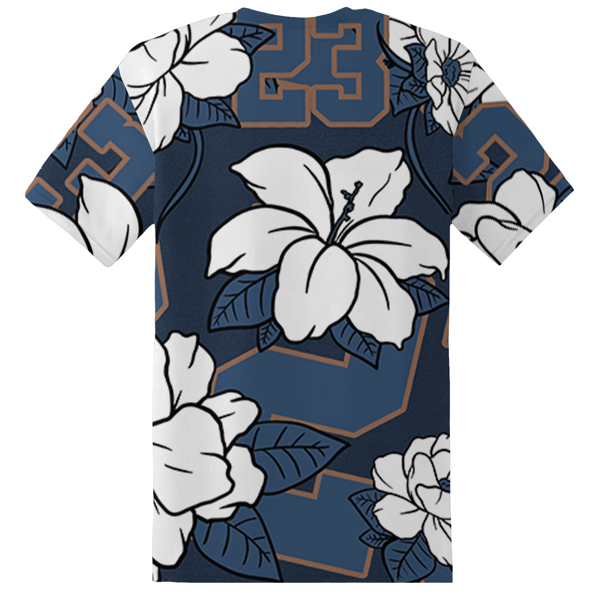 AM 1 86 Jackie RBS T Shirt Match 23 Floral 3D All-Over Print Flower - NastyJamz