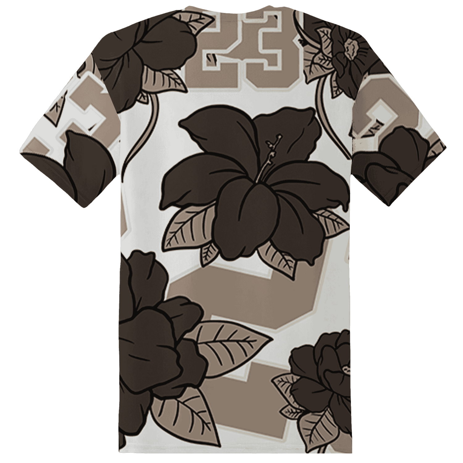 Dunk Low Baroque Brown T Shirt Match 23 Floral 3D All-Over Print Flower - NastyJamz