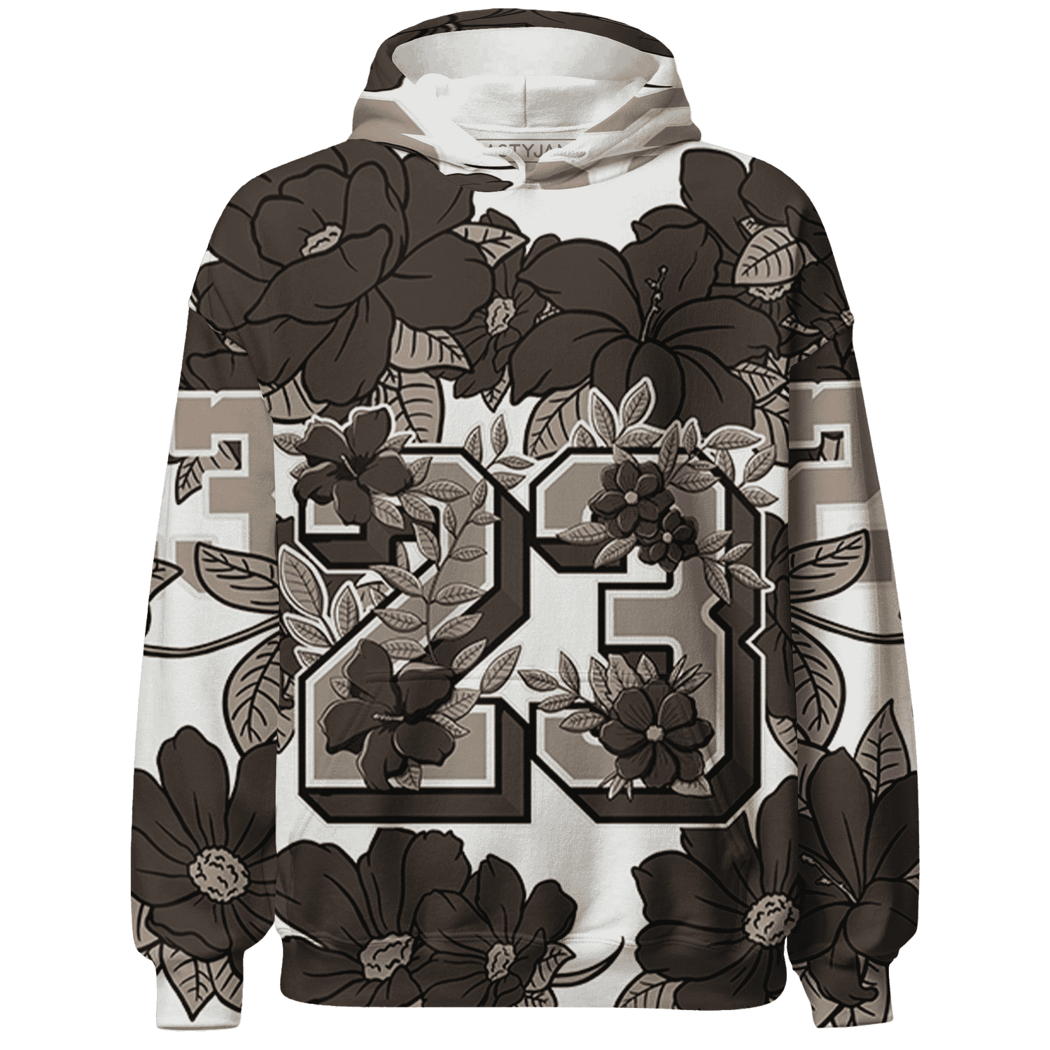 Dunk Low Baroque Brown Hoodie Match 23 Floral 3D All-Over Print Flower - NastyJamz