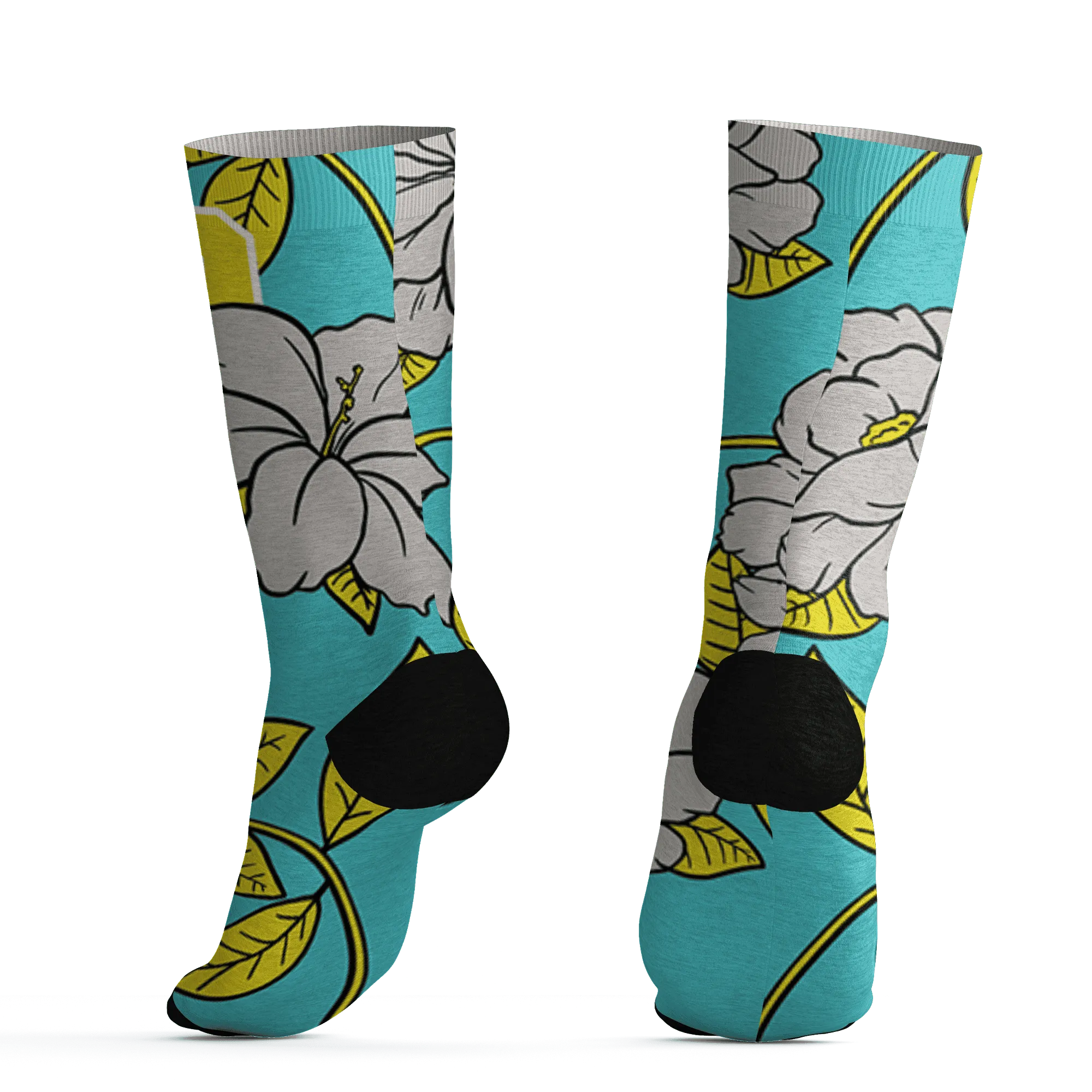 NBL-Cyan-Burst-9060-Socks-Match-23-Floral-3D-Flower