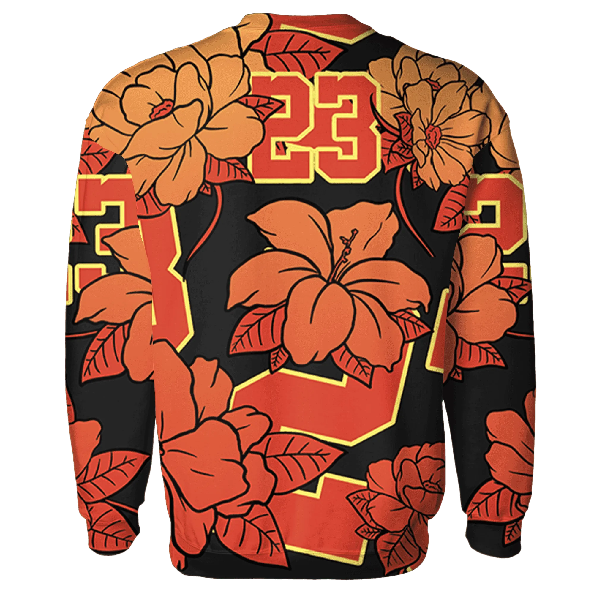 VaporMax-Crimson-Total-Orange-Plus-Sweatshirt-Match-23-Floral-3D-Flower