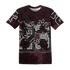 VaporMax-Night-Maron-Burgundy-T-Shirt-Match-23-Floral-3D-Flower