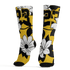 Yellow Ochre 6s Socks Match 23 Floral 3D All-Over Print Flowers - NastyJamz