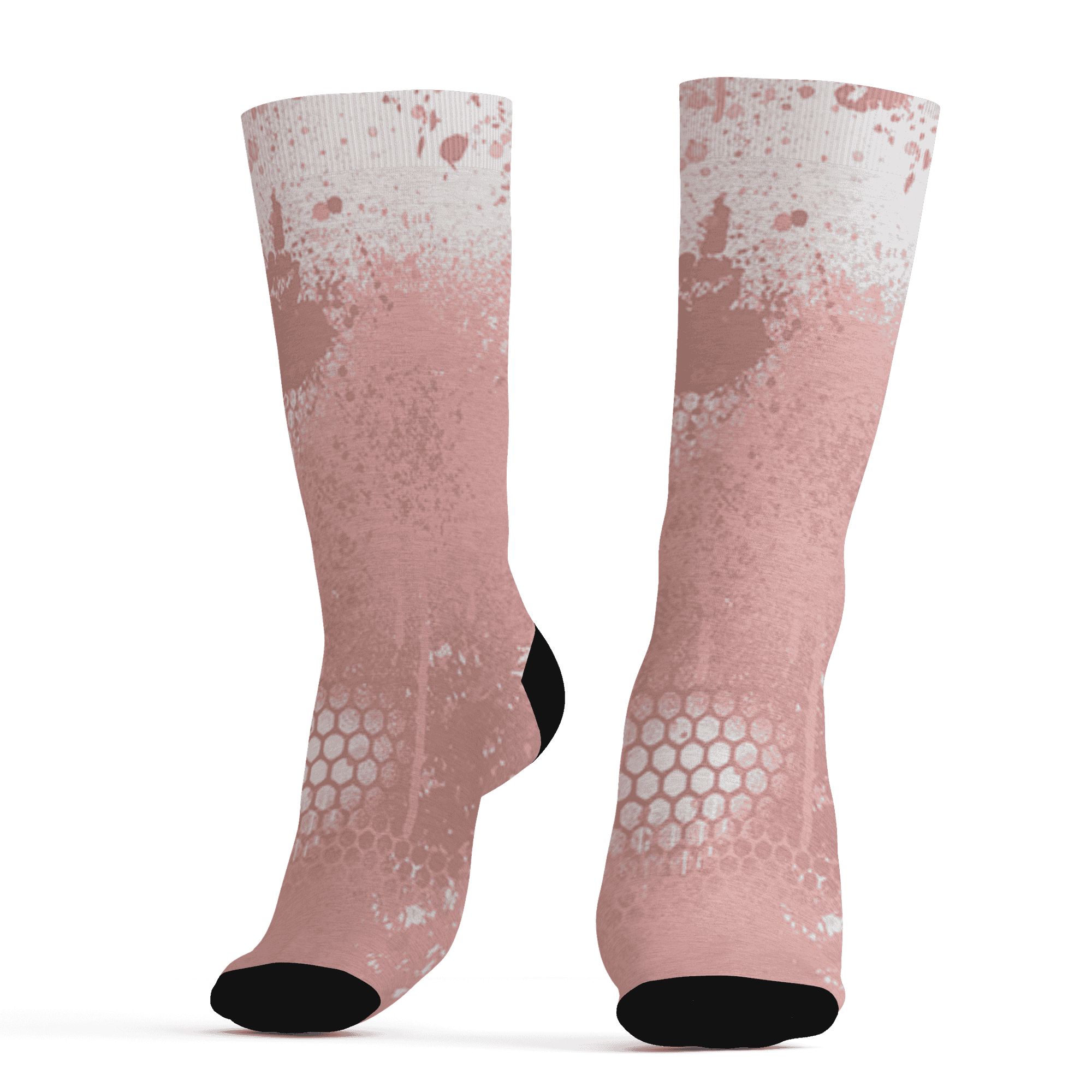 Low Legend Pink 11s Socks Match 23 Painted Graffiti - NastyJamz
