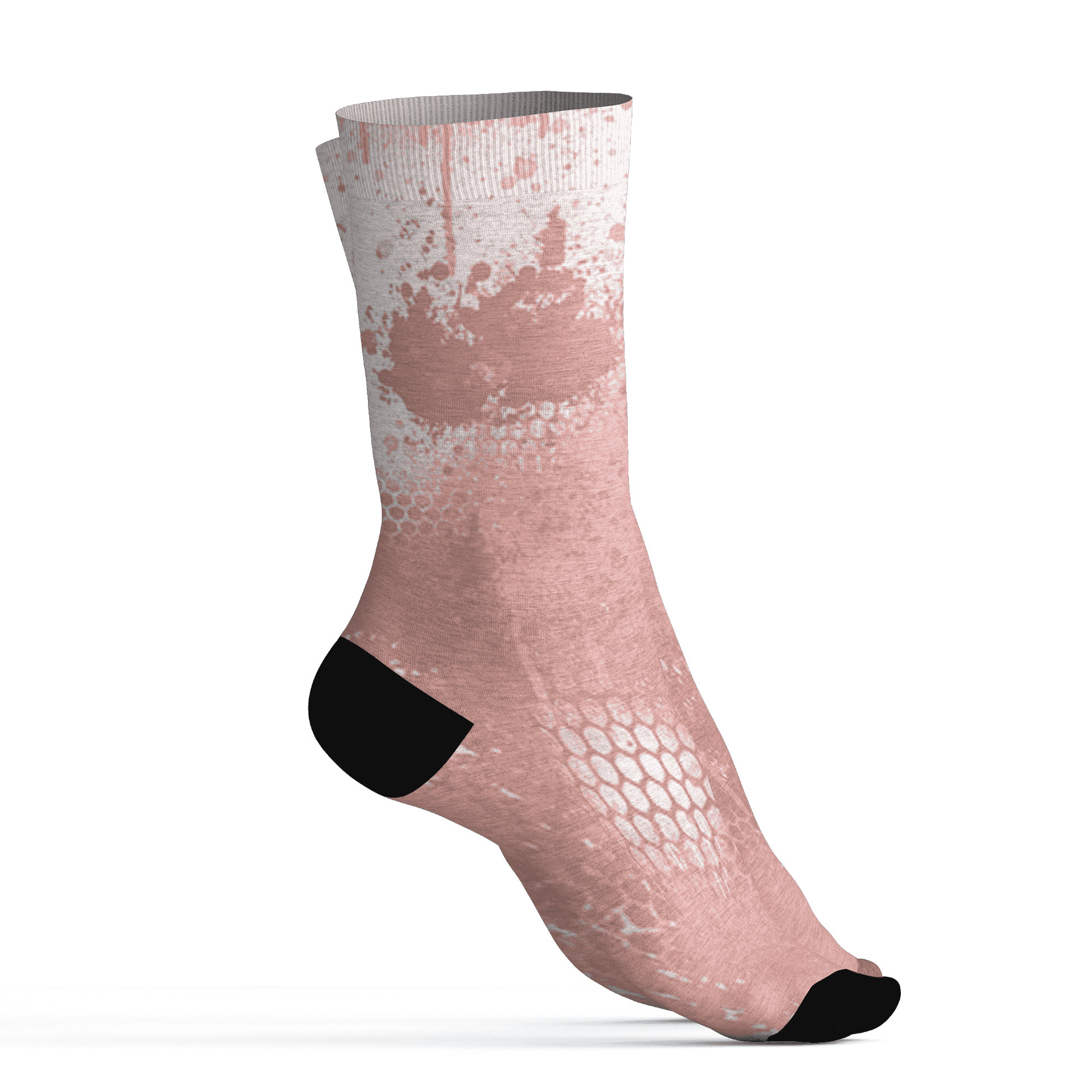 Low Legend Pink 11s Socks Match 23 Painted Graffiti - NastyJamz