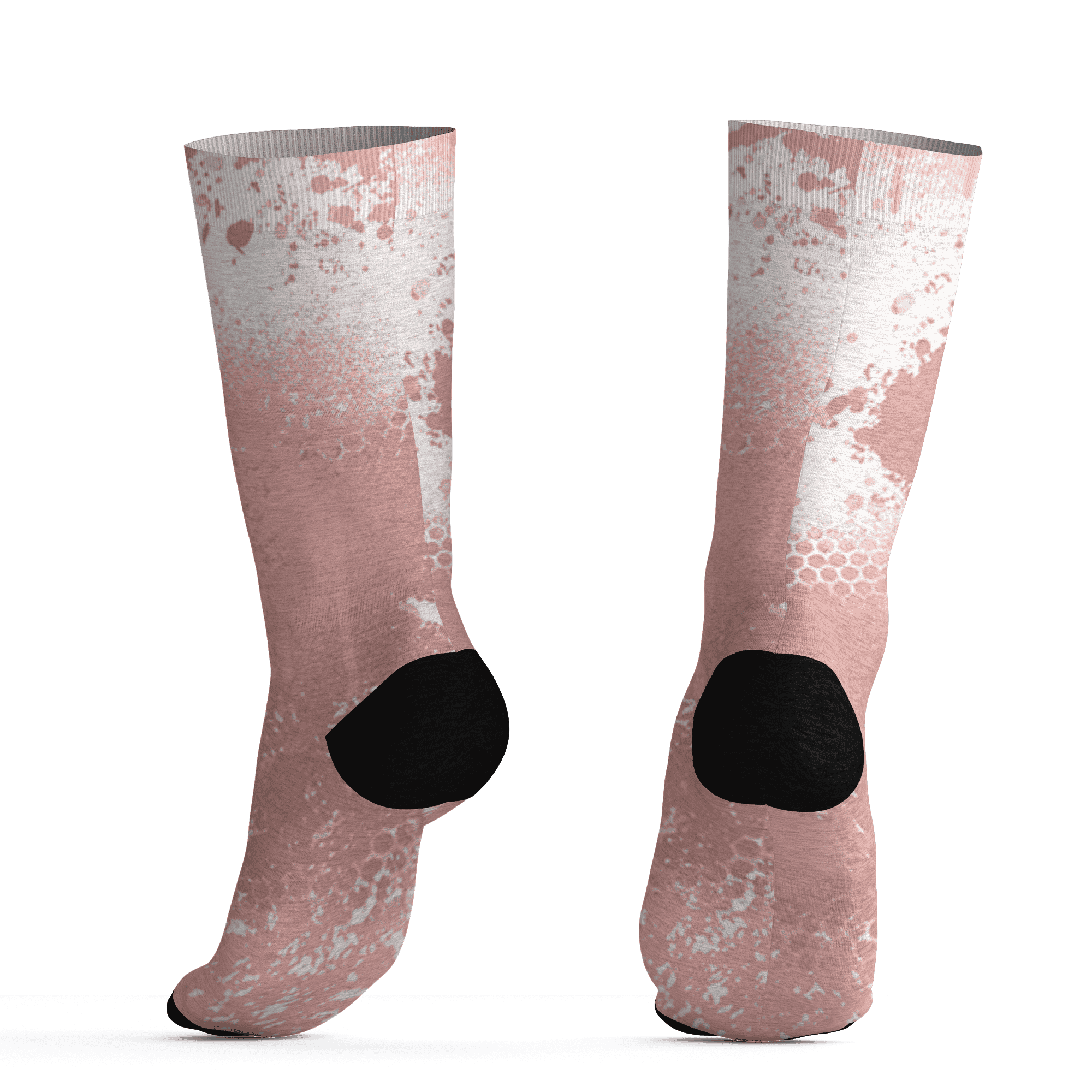 Low Legend Pink 11s Socks Match 23 Painted Graffiti - NastyJamz