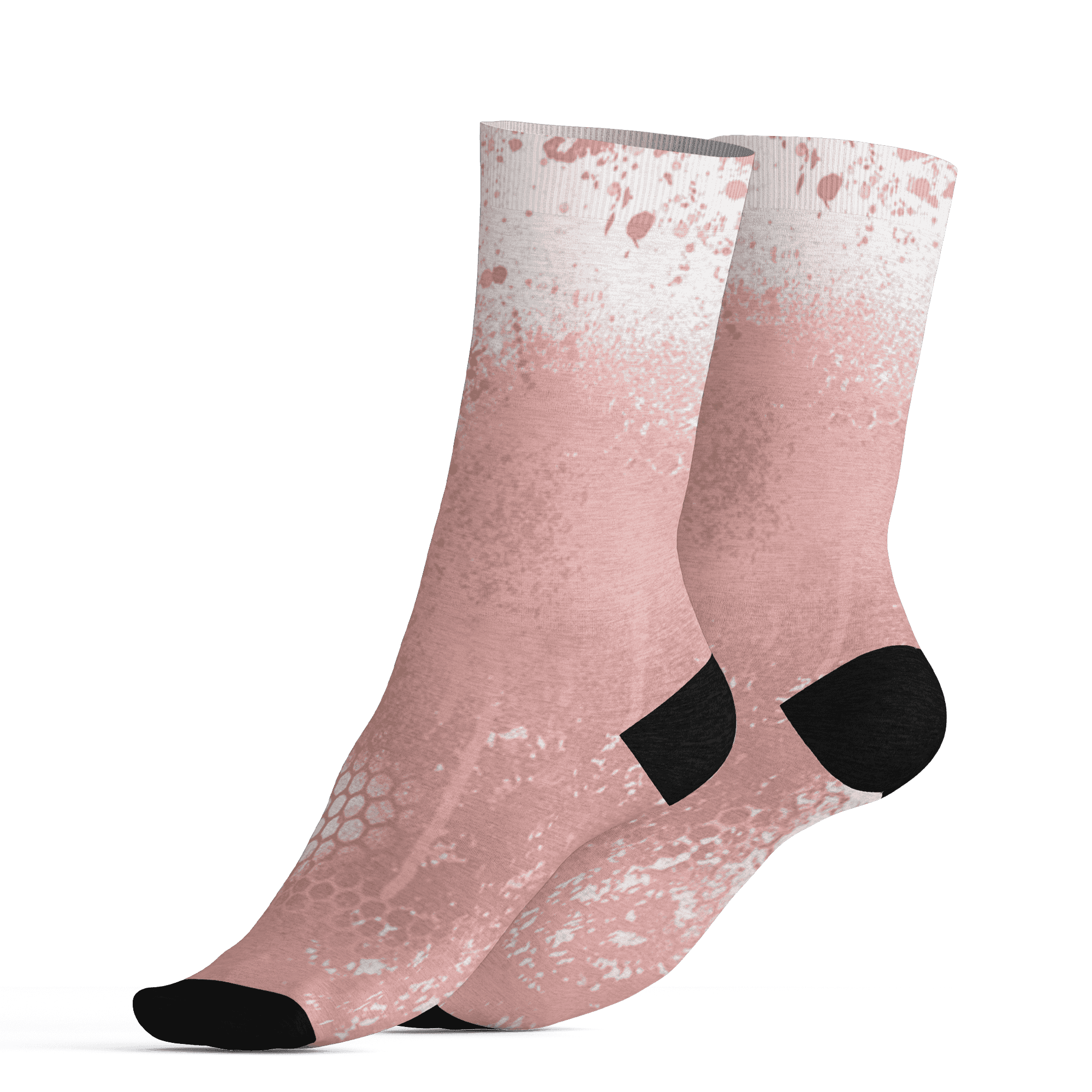 Low Legend Pink 11s Socks Match 23 Painted Graffiti - NastyJamz