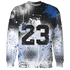 Low Space Jamz 11s Sweatshirt Match 23 Painted Graffiti - NastyJamz