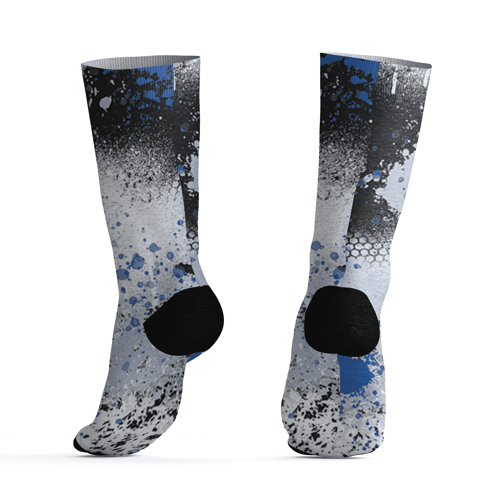 Low Space Jamz 11s Socks Match 23 Painted Graffiti - NastyJamz