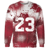 High 85 Metallic Burgundy 1s Sweatshirt Match 23 Painted Graffiti - NastyJamz