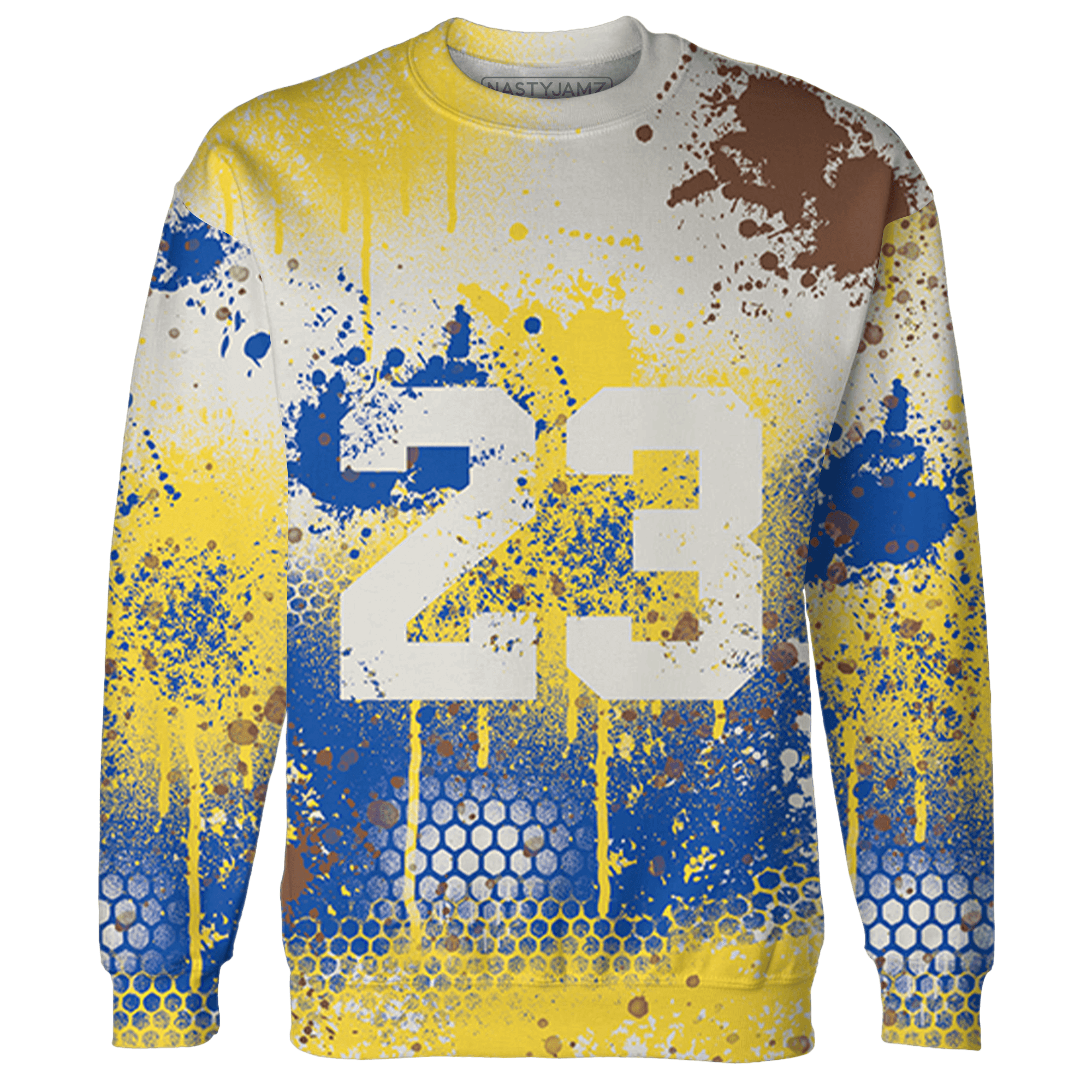 Low OG Canary TVSC 1s Sweatshirt Match 23 Painted Graffiti - NastyJamz