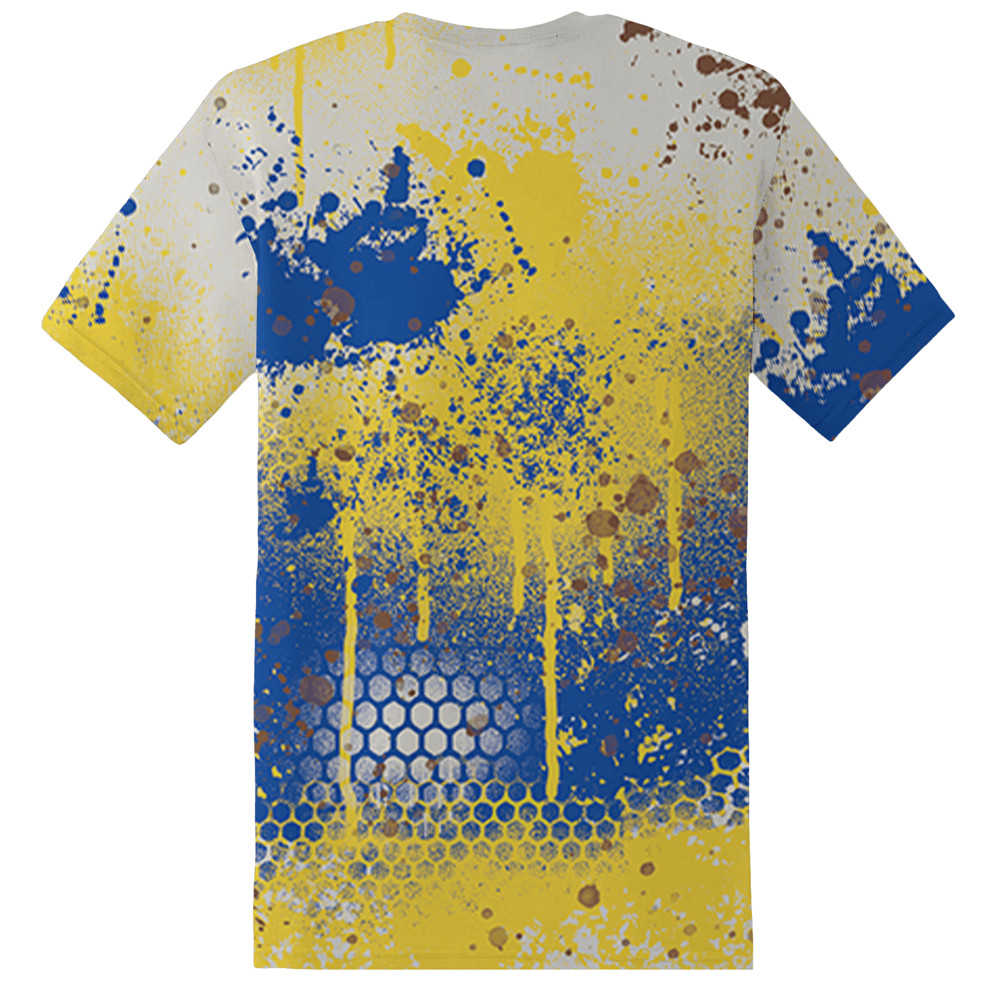 Low OG Canary TVSC 1s T Shirt Match 23 Painted Graffiti - NastyJamz