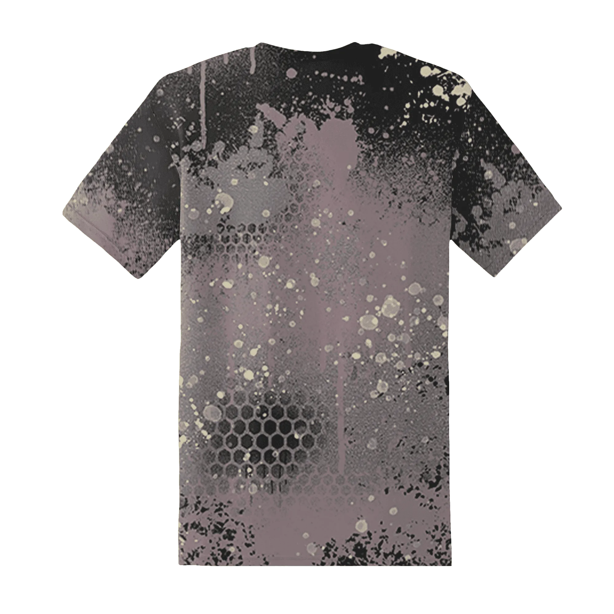 Black-Violet-Ore-3s-T-Shirt-Match-23-Painted-Graffiti