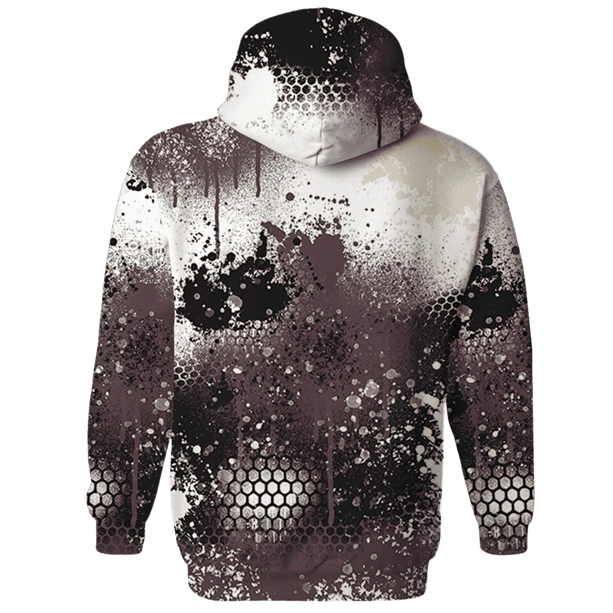 Burgundy-Crush-3s-Hoodie-Match-23-Painted-Graffiti