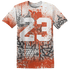 Georgia Peach 3s T Shirt Match 23 Painted Graffiti - NastyJamz