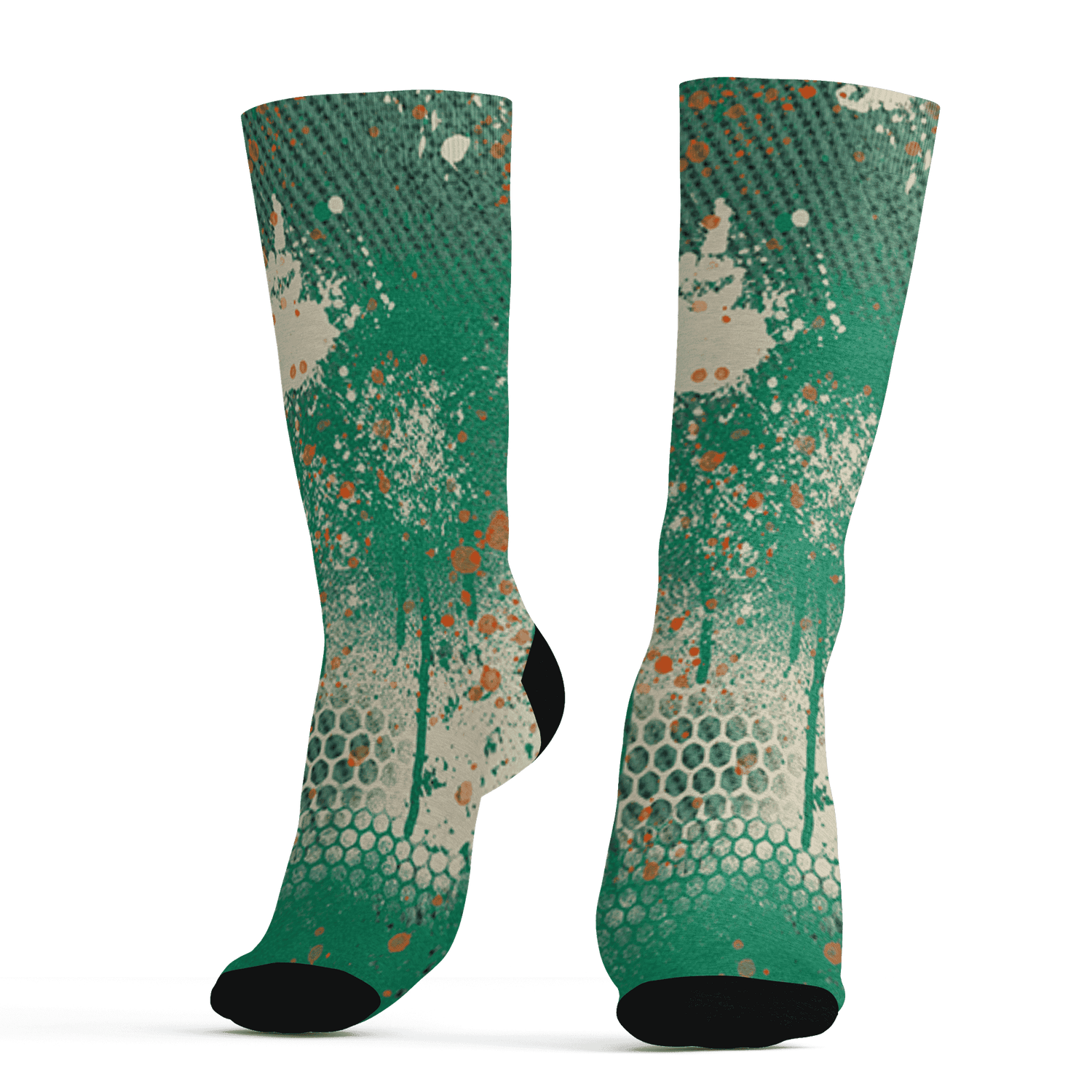 Nina CN Abney 3s Socks Match 23 Painted Graffiti - NastyJamz