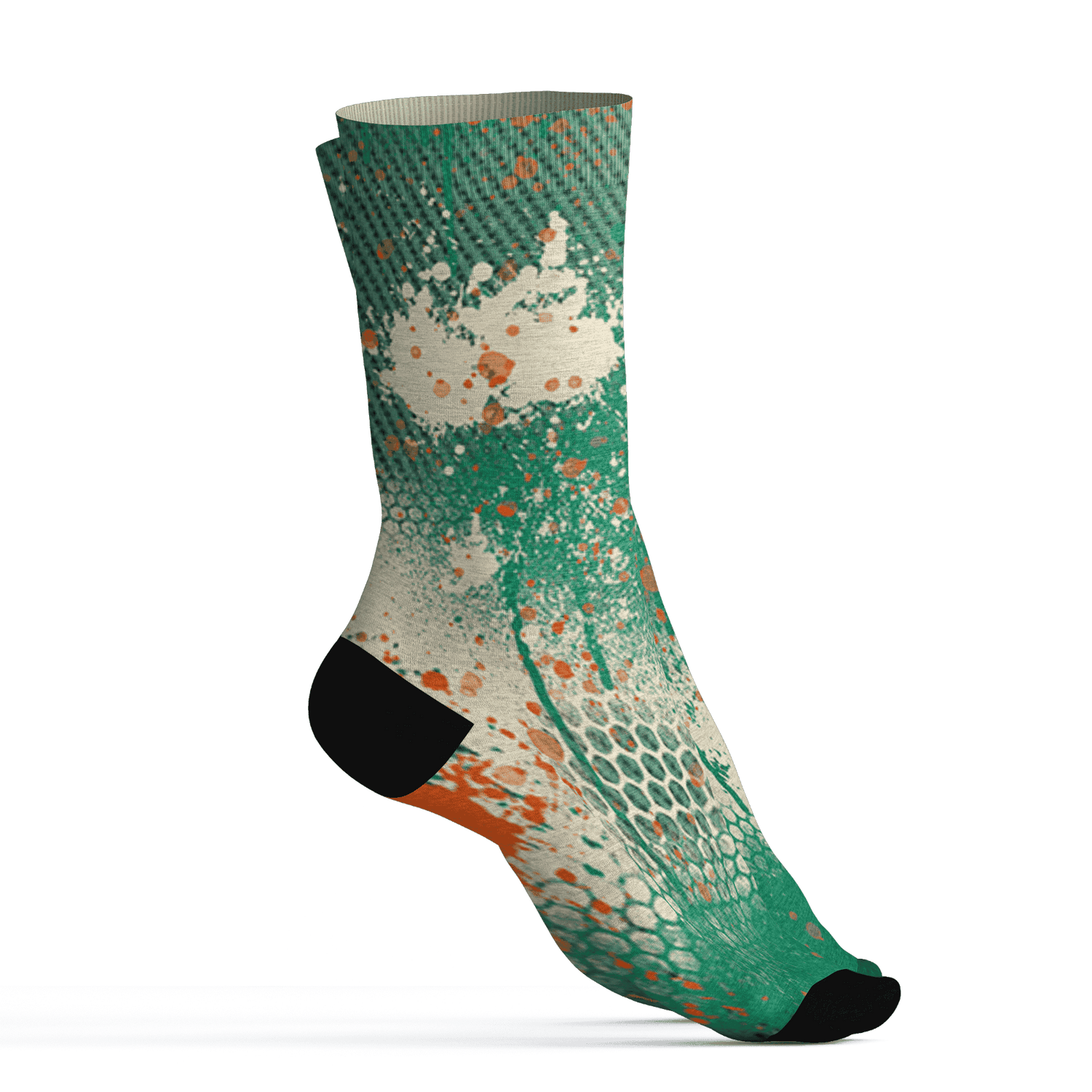 Nina CN Abney 3s Socks Match 23 Painted Graffiti - NastyJamz