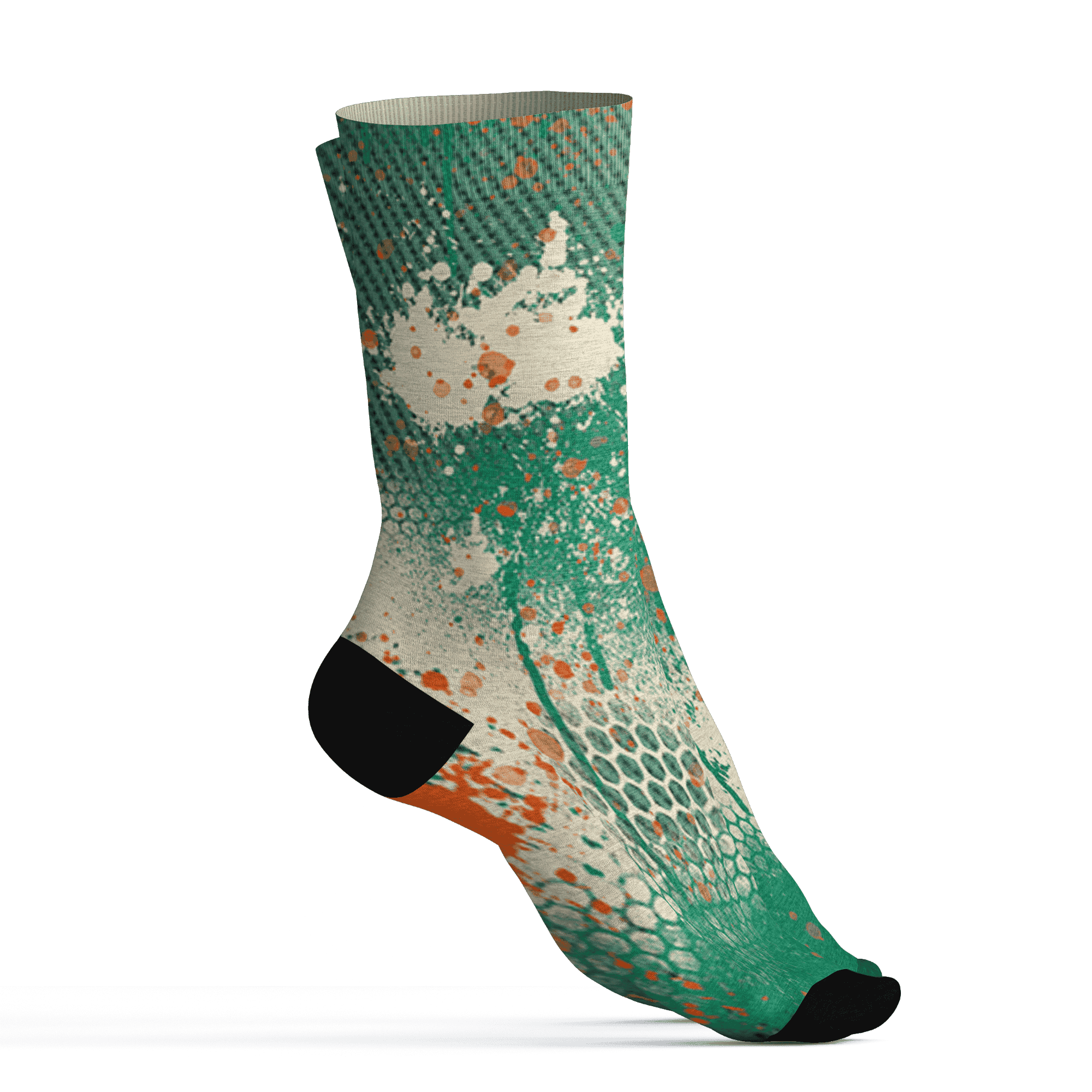 Nina CN Abney 3s Socks Match 23 Painted Graffiti - NastyJamz
