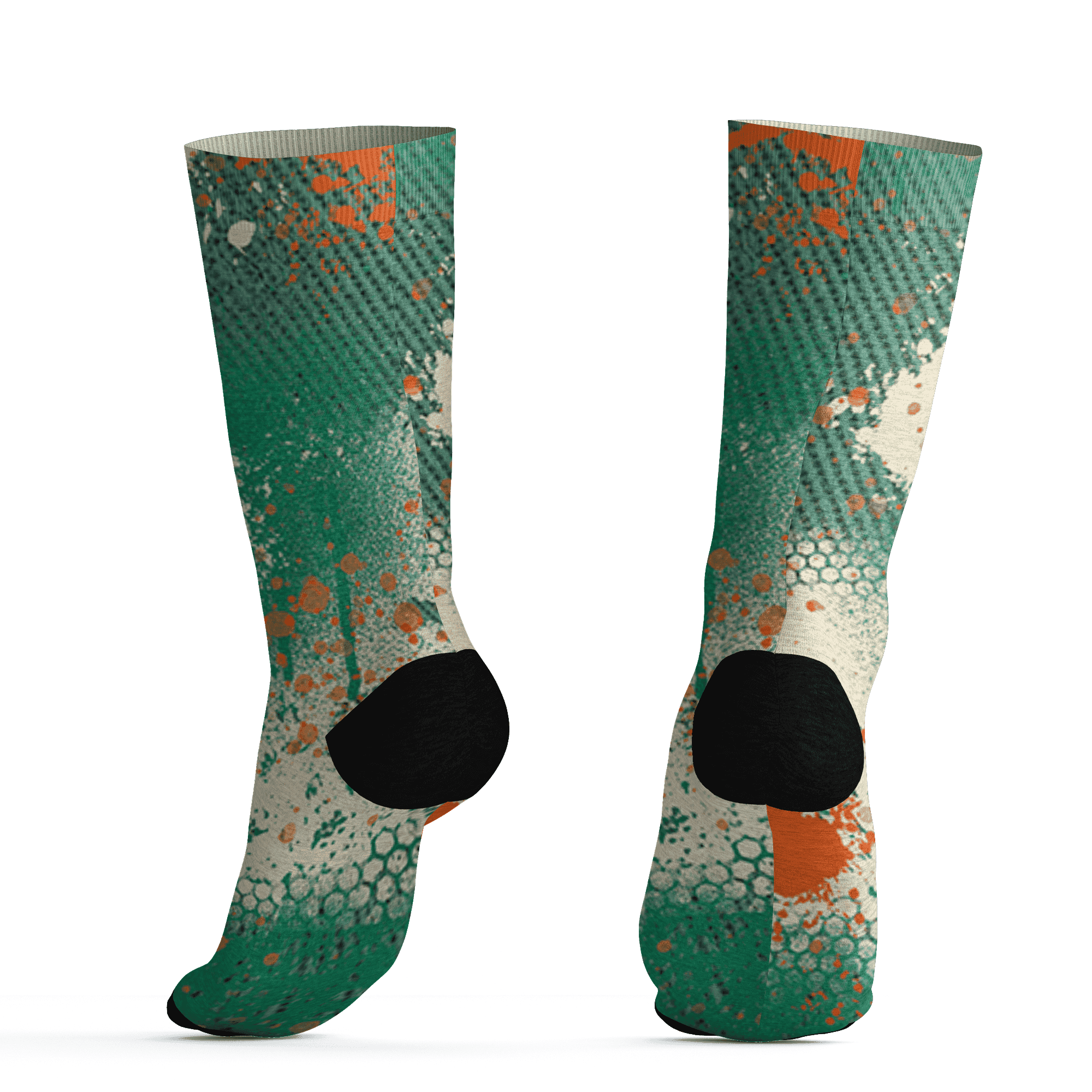 Nina CN Abney 3s Socks Match 23 Painted Graffiti - NastyJamz