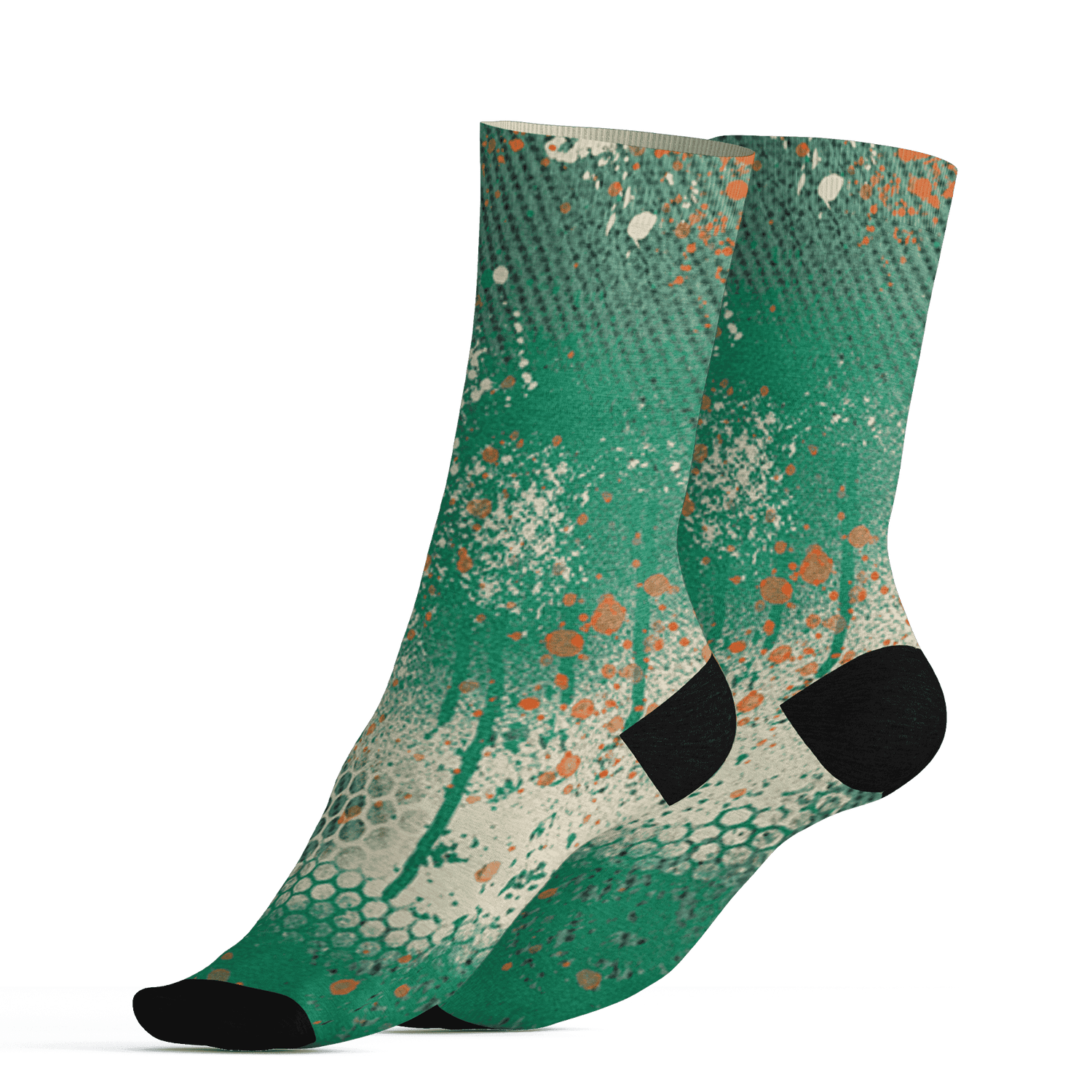 Nina CN Abney 3s Socks Match 23 Painted Graffiti - NastyJamz