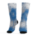 Industrial Blue 4s Socks Match 23 Painted Graffiti - NastyJamz