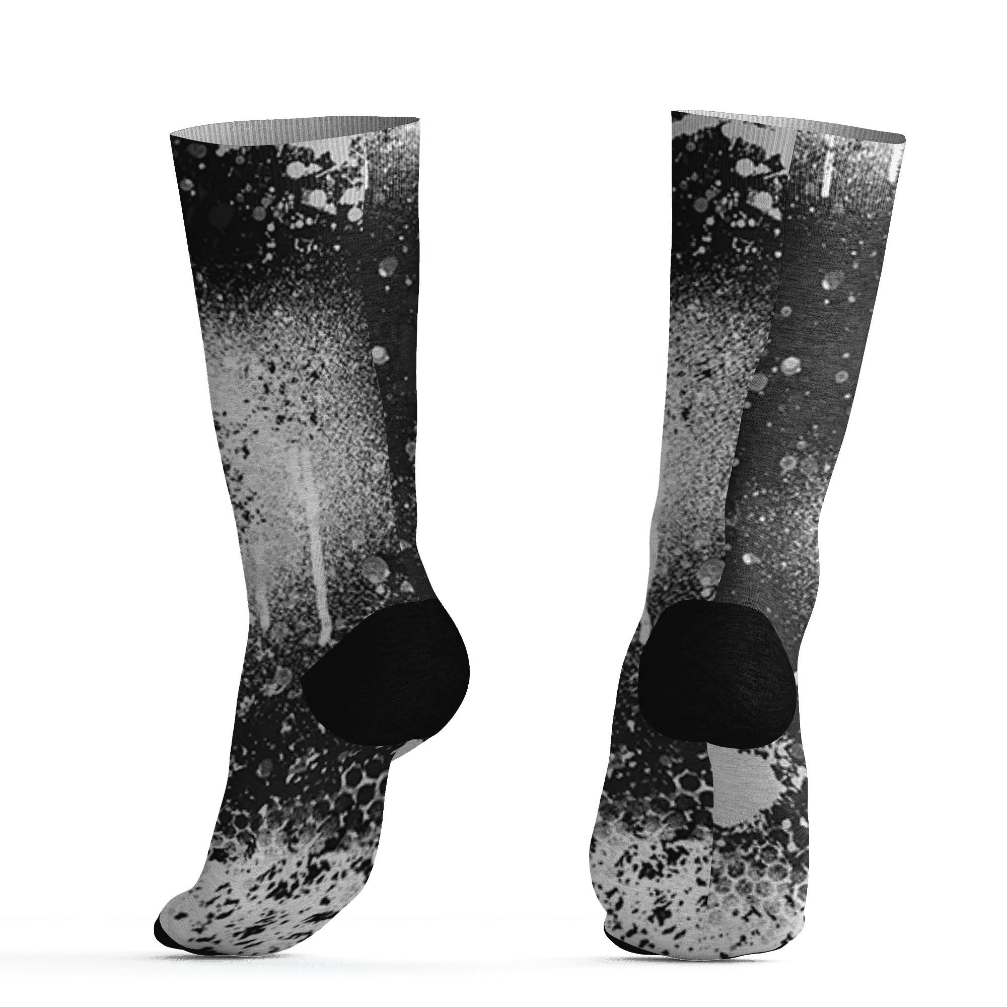 White-Thunder-4s-Socks-Match-23-Painted-Graffiti