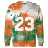 MAM Hurricanes 5s Sweatshirt Match 23 Painted Graffiti - NastyJamz