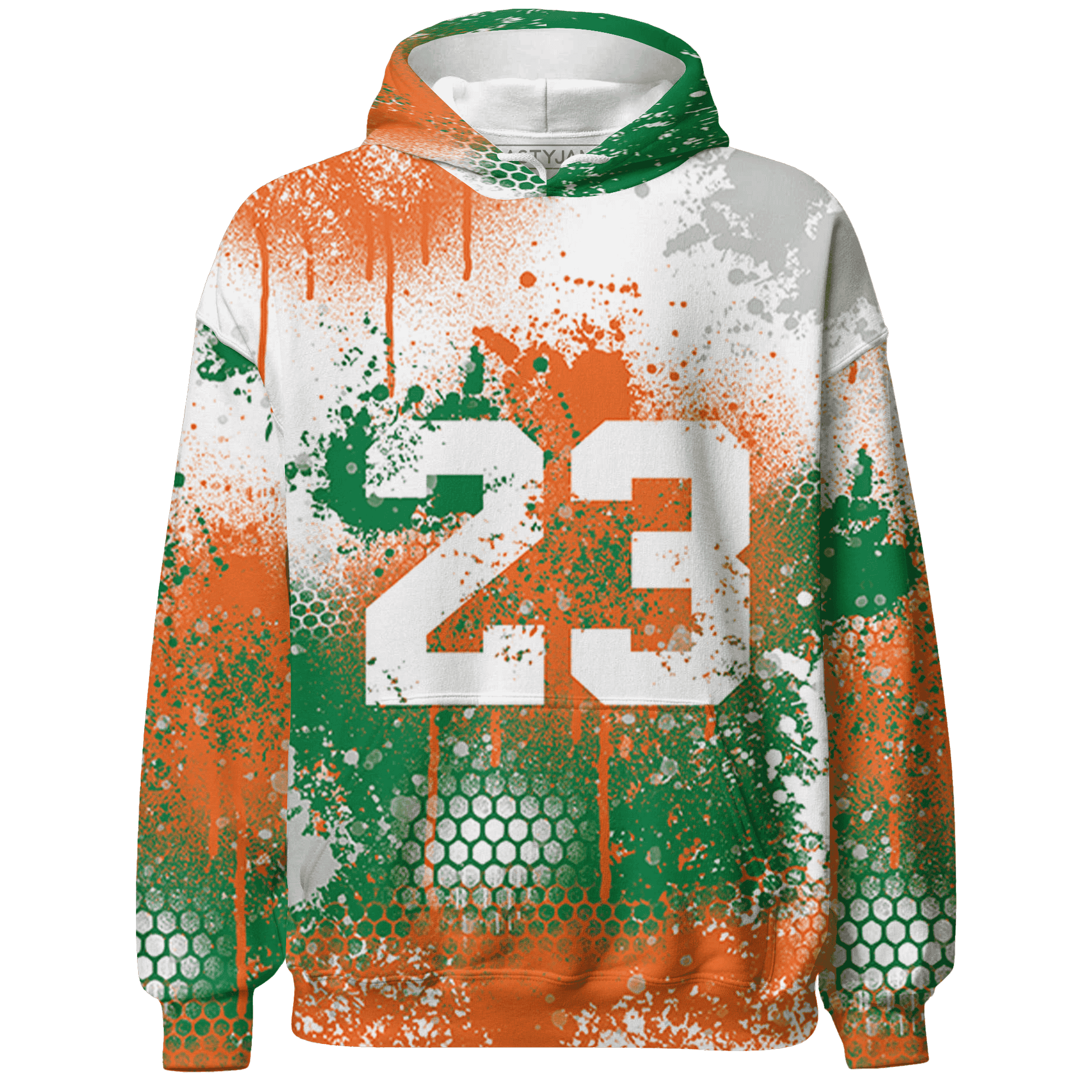 MAM Hurricanes 5s Hoodie Match 23 Painted Graffiti - NastyJamz