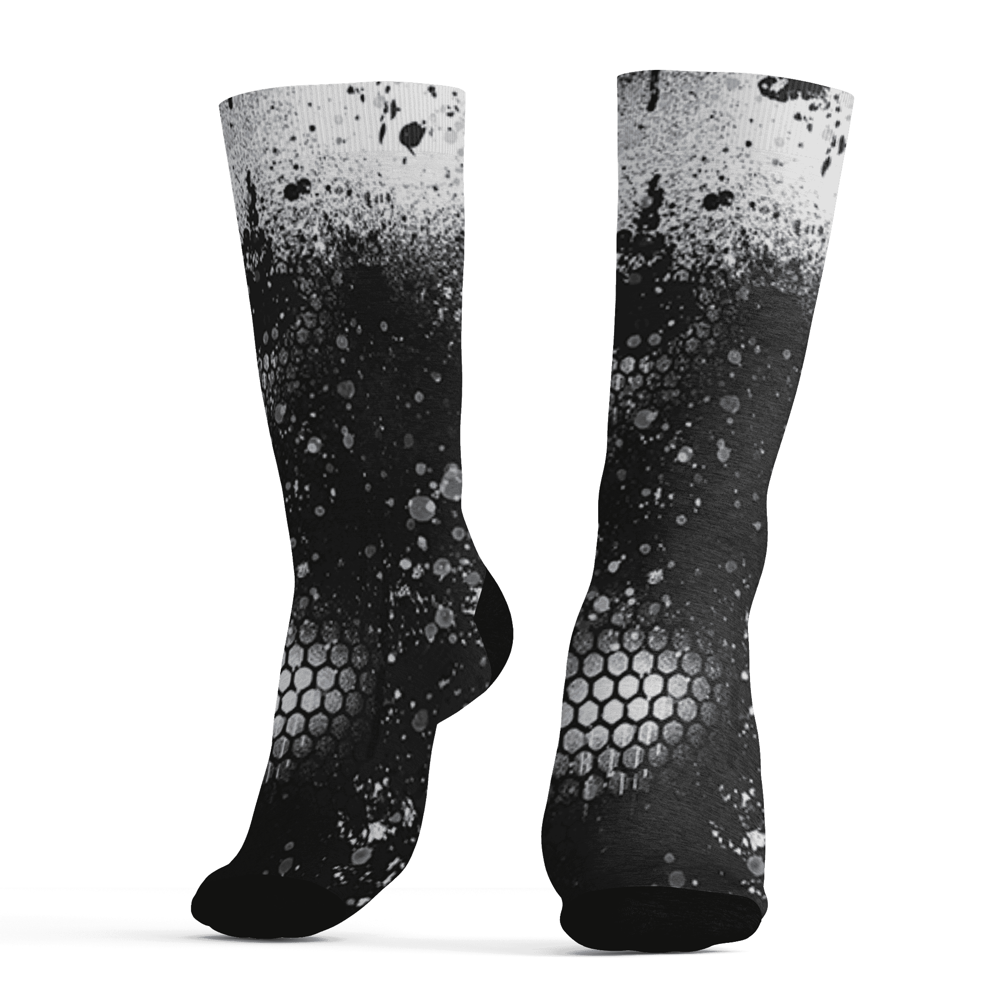 AJ 6 Reverse Oreo Socks Match 23 Painted Graffiti - NastyJamz
