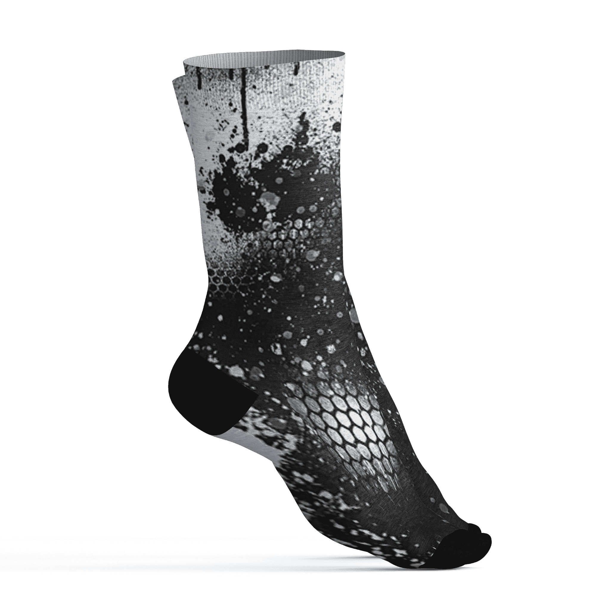 AJ 6 Reverse Oreo Socks Match 23 Painted Graffiti - NastyJamz