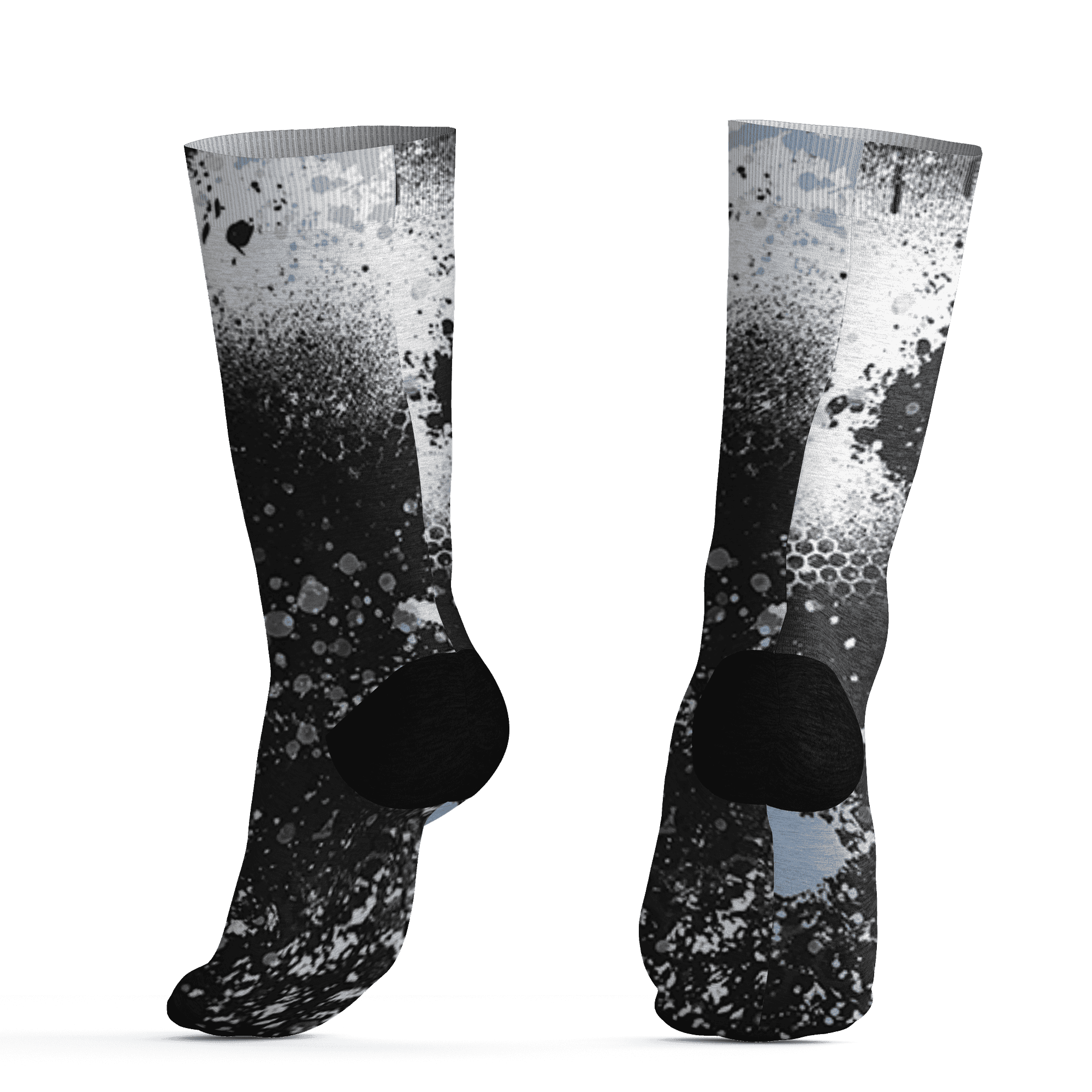 AJ 6 Reverse Oreo Socks Match 23 Painted Graffiti - NastyJamz