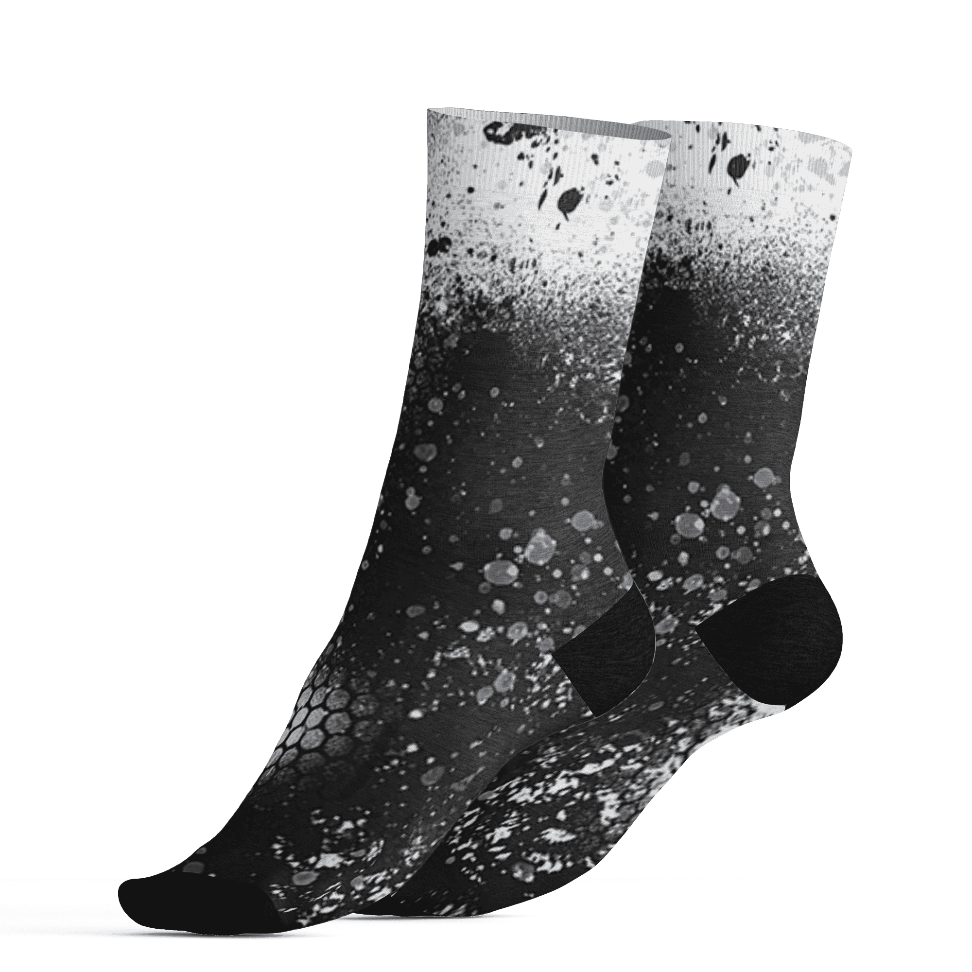 AJ 6 Reverse Oreo Socks Match 23 Painted Graffiti - NastyJamz