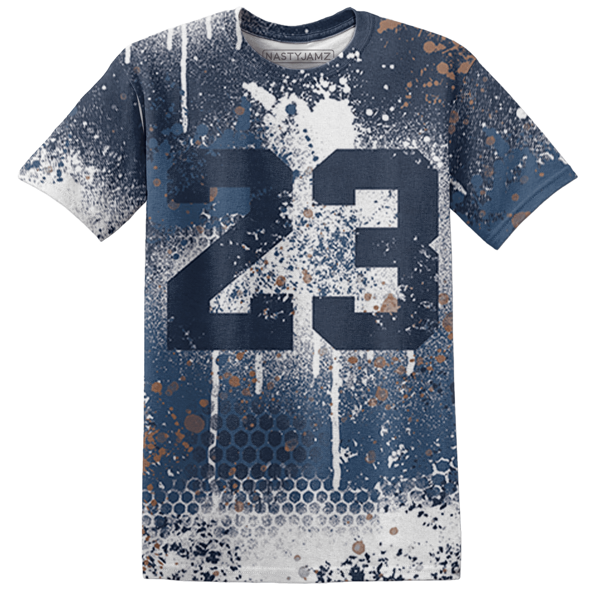 AM 1 86 Jackie RBS T Shirt Match 23 Painted Graffiti - NastyJamz