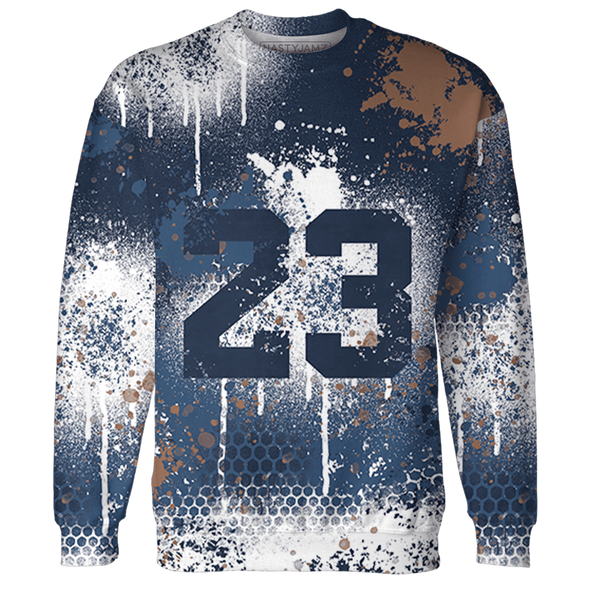 AM 1 86 Jackie RBS Hoodie Match 23 Painted Graffiti - NastyJamz