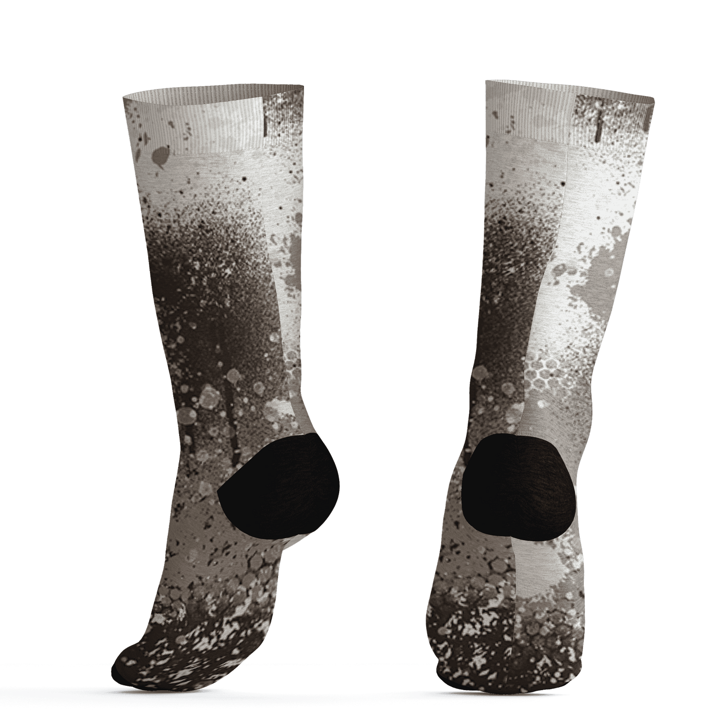 Dunk Low Baroque Brown Socks Match 23 Painted Graffiti - NastyJamz