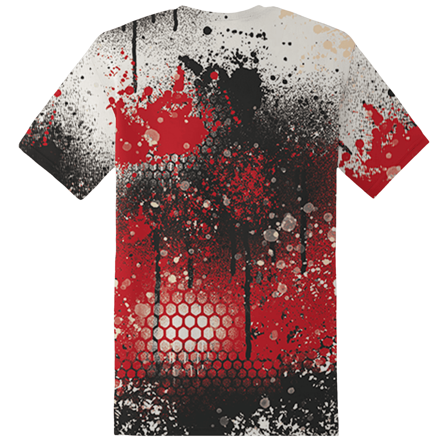 Jumman Jack University Red T Shirt Match 23 Painted Graffiti - NastyJamz