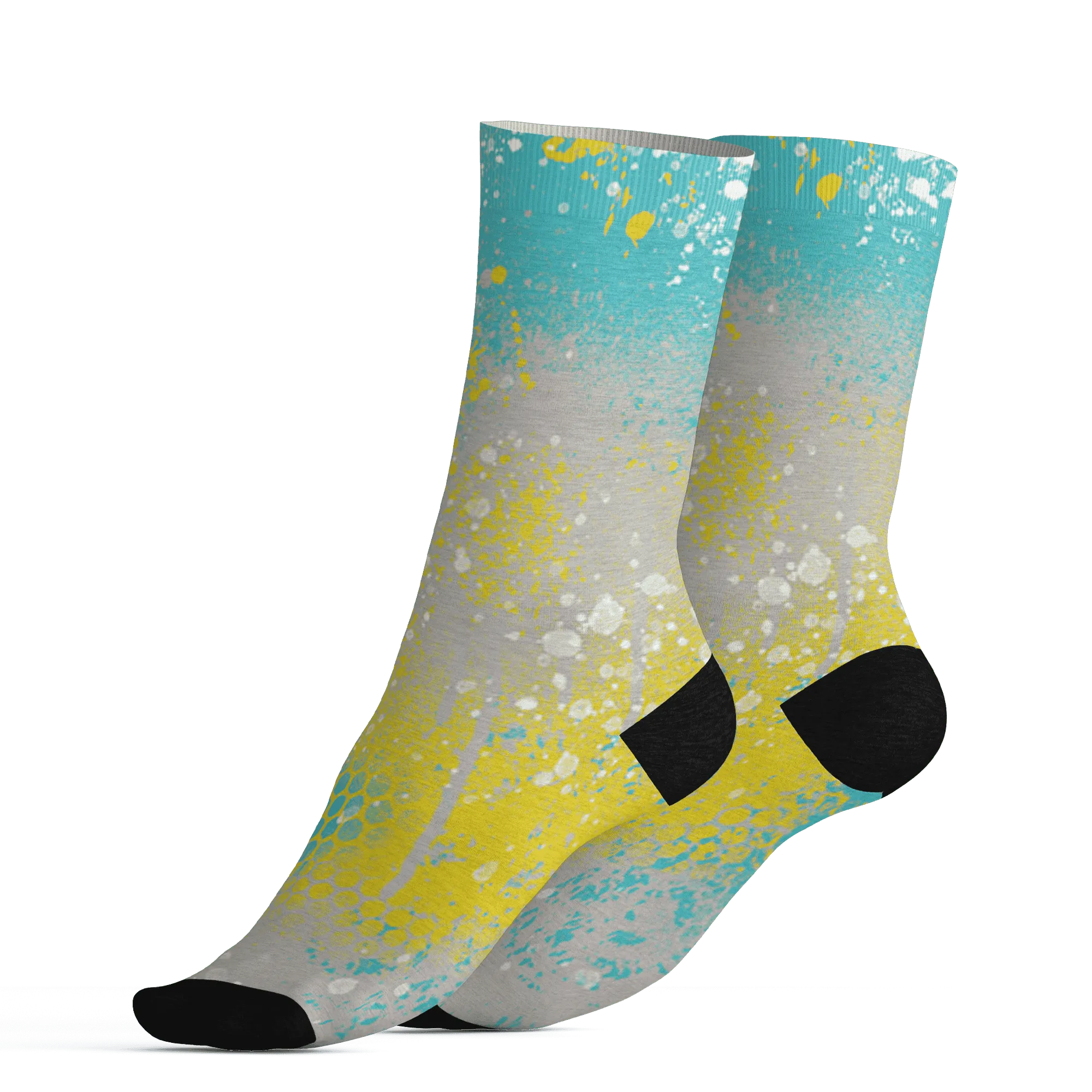 NBL-Cyan-Burst-9060-Socks-Match-23-Painted-Graffiti