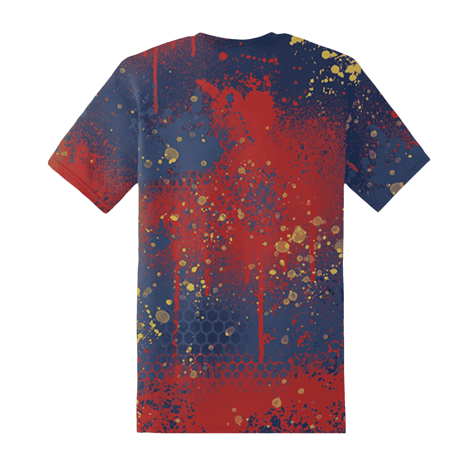 VaporMax-Air-Plus-Midnight-Navy-Gold-Black-T-Shirt-Match-23-Painted-Graffiti