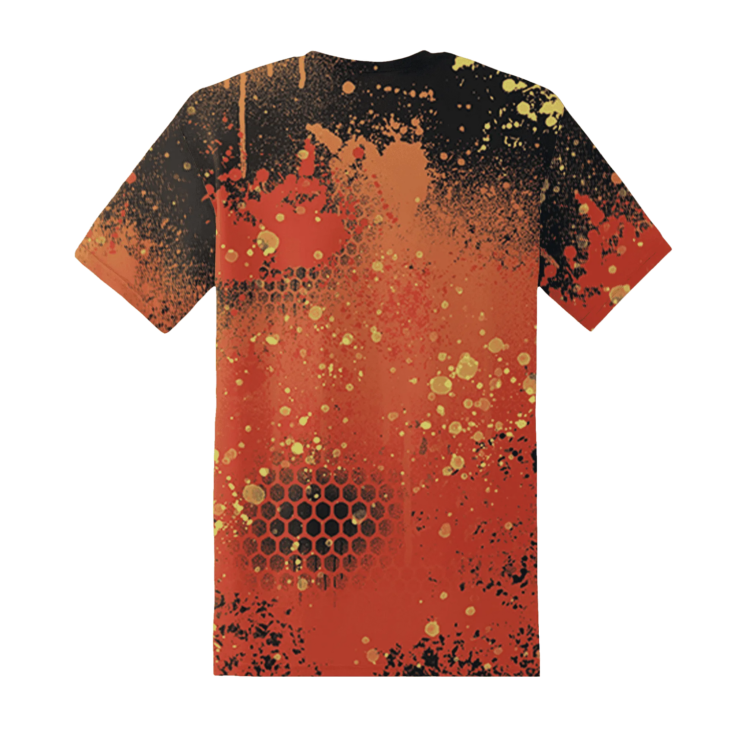 VaporMax-Crimson-Total-Orange-Plus-T-Shirt-Match-23-Painted-Graffiti