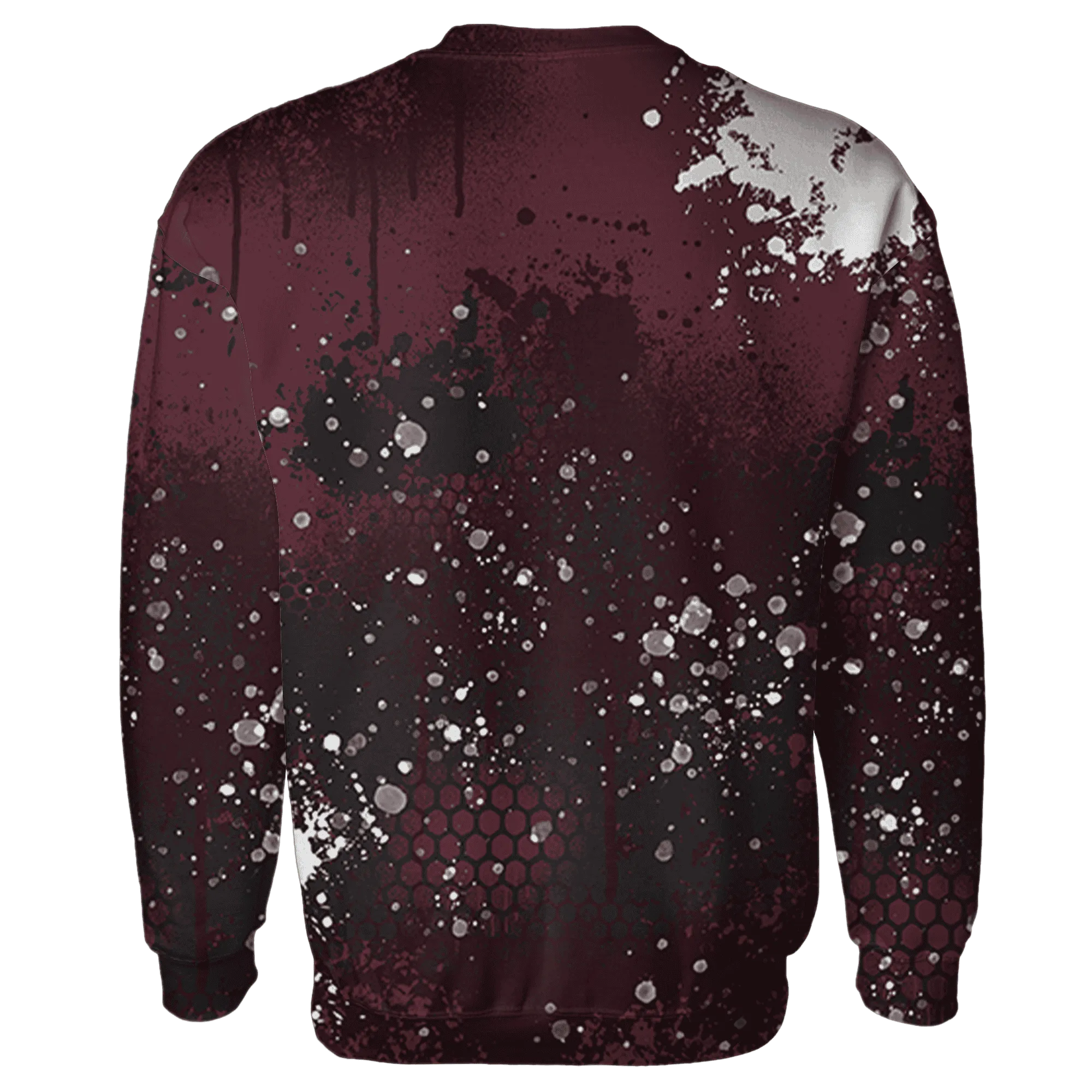 VaporMax-Night-Maron-Burgundy-Sweatshirt-Match-23-Painted-Graffiti