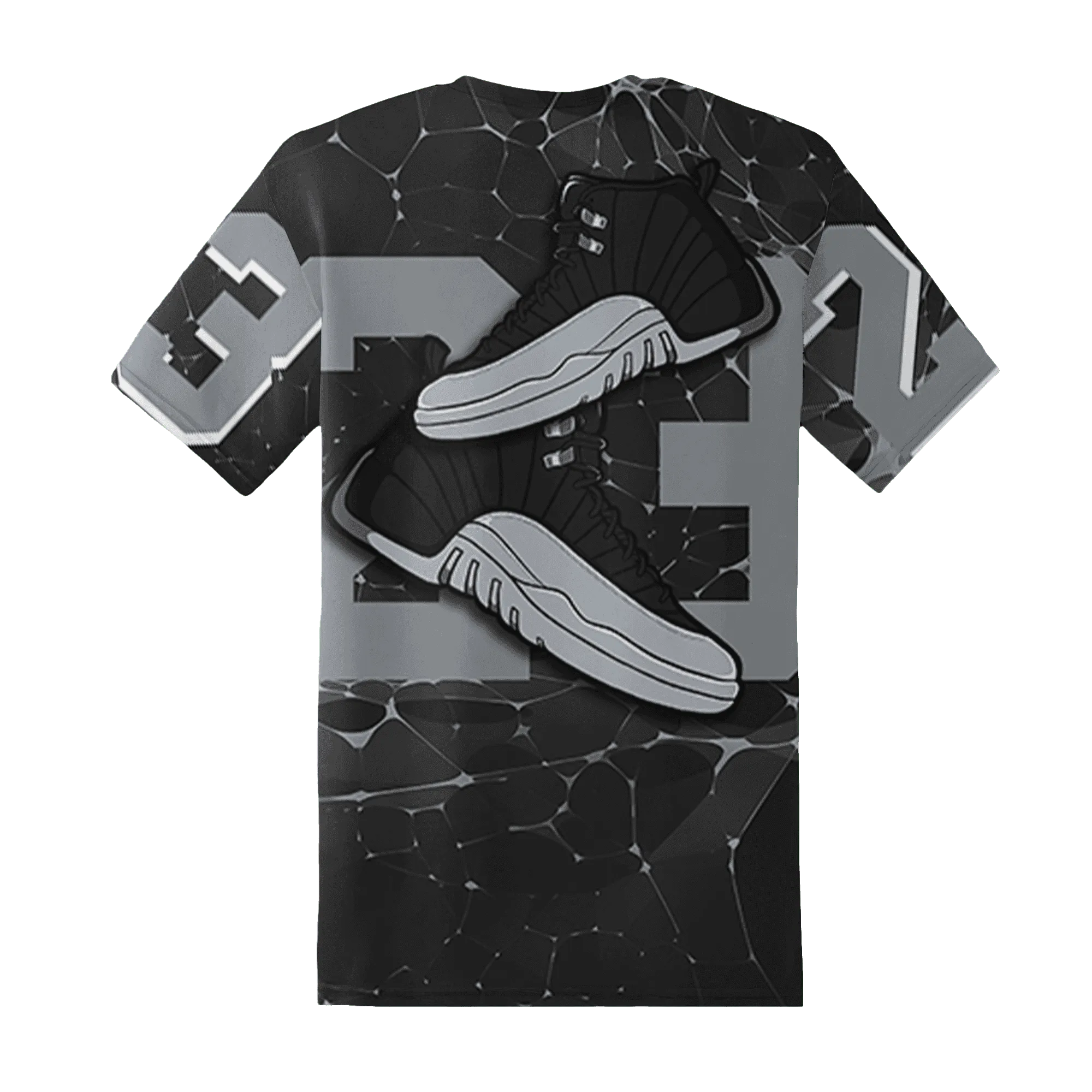 Wolf-Grey-12s-T-Shirt-Match-23-Sneaker-3D