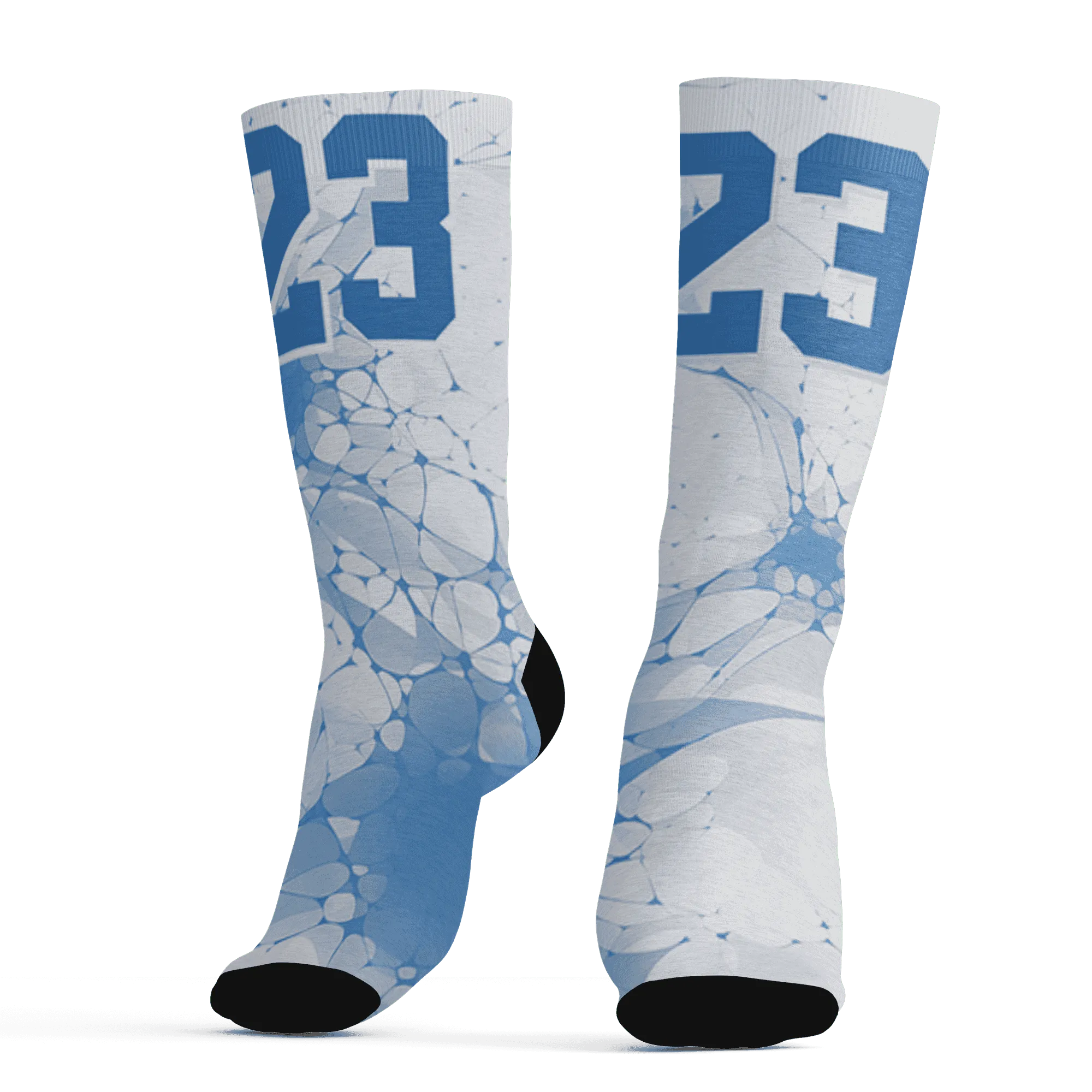 Carolina-Blue-Univercitii-17s-Socks-Match-23-Sneaker-3D