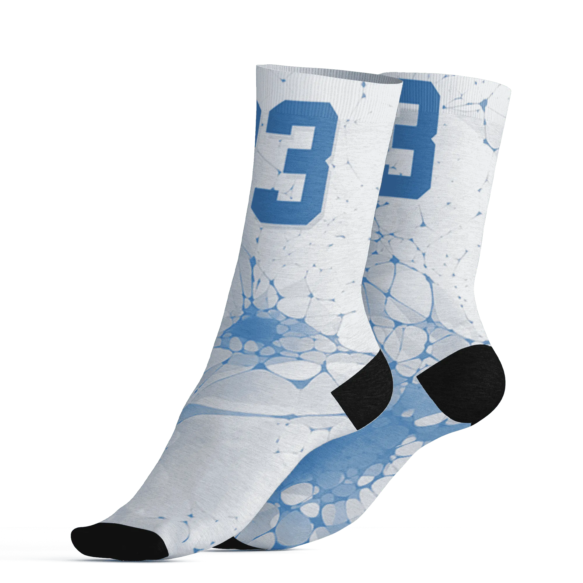 Carolina-Blue-Univercitii-17s-Socks-Match-23-Sneaker-3D