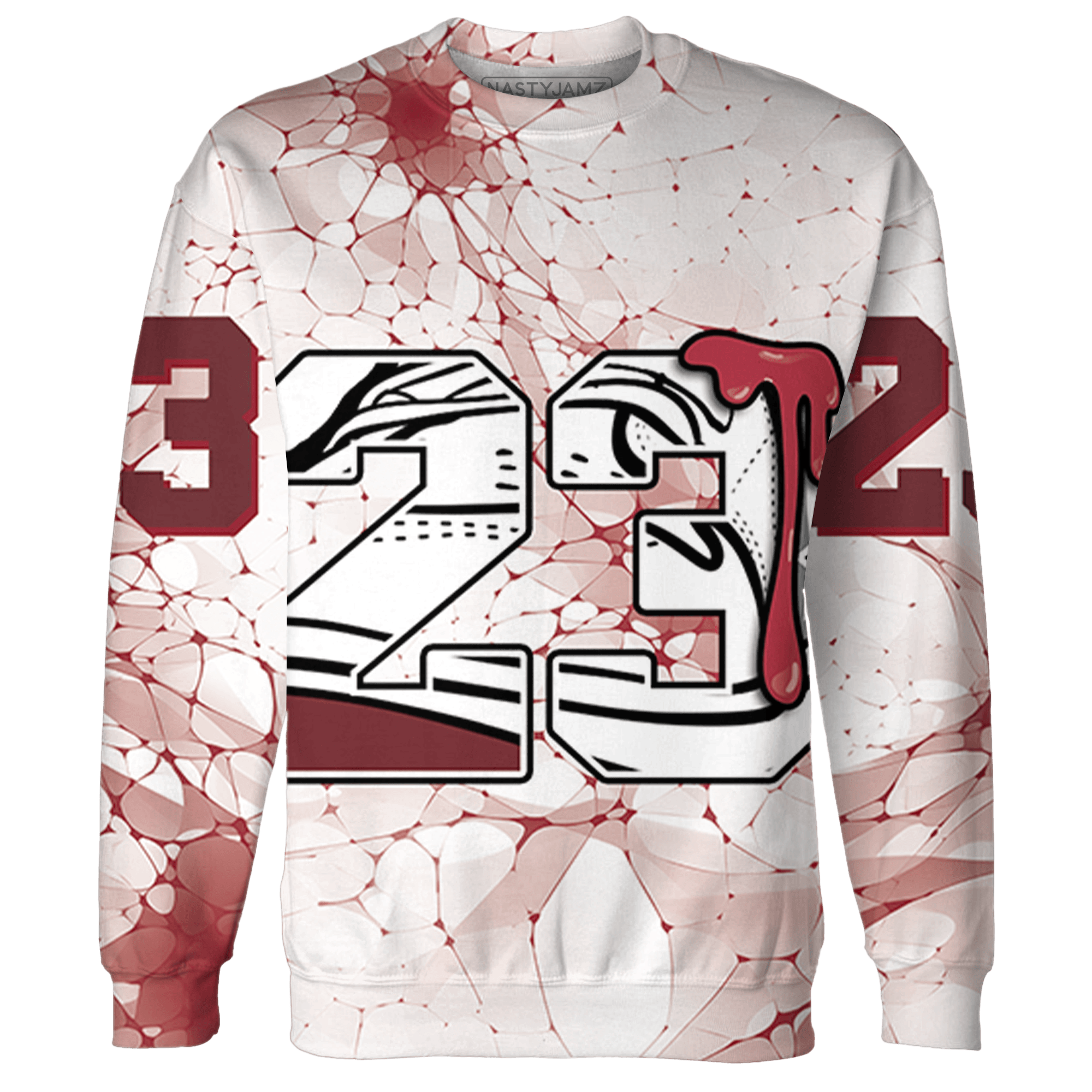 High 85 Metallic Burgundy 1s Sweatshirt Match 23 Sneaker 3D All-Over Print - NastyJamz