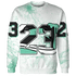 High OG Green Glow 1s Sweatshirt Match 23 Sneaker 3D All-Over Print - NastyJamz