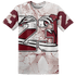 High White Team Red 1s T Shirt Match 23 Sneaker 3D All-Over Print - NastyJamz